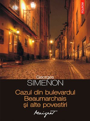 cover image of Cazul din bulevardul Beaumarchais și alte povestiri